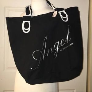 Victoria's Secret ANGEL Huge Bucket tote bag NWT